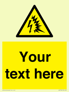 Custom warning Arc flash